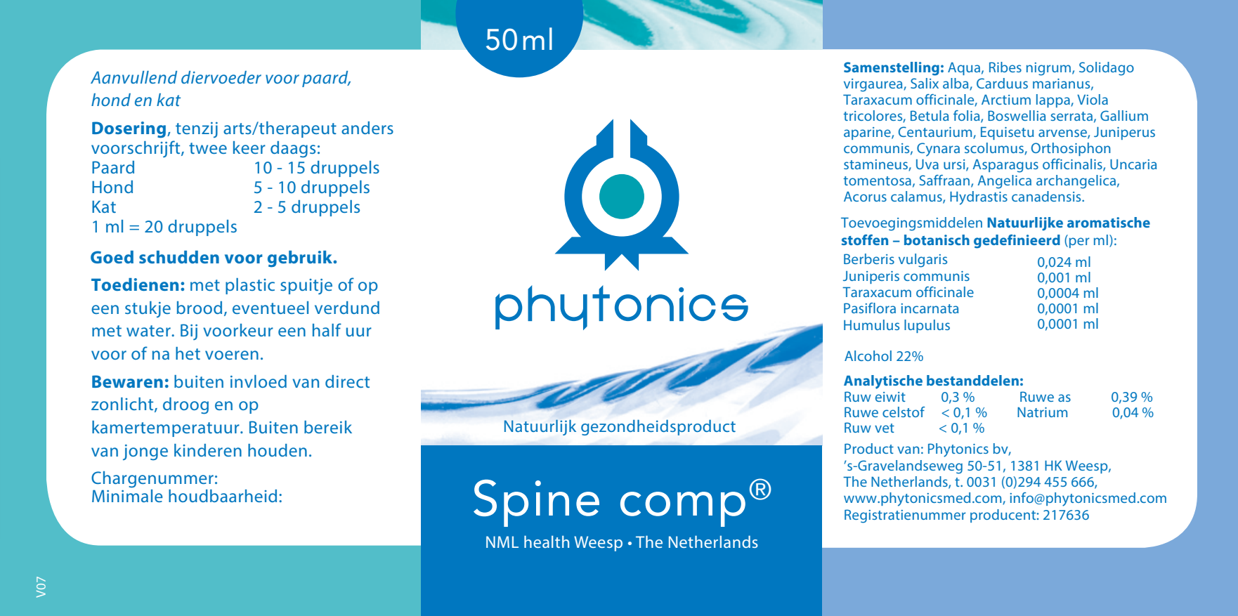 Phytonics Spine comp 50 ml - Afbeelding 2