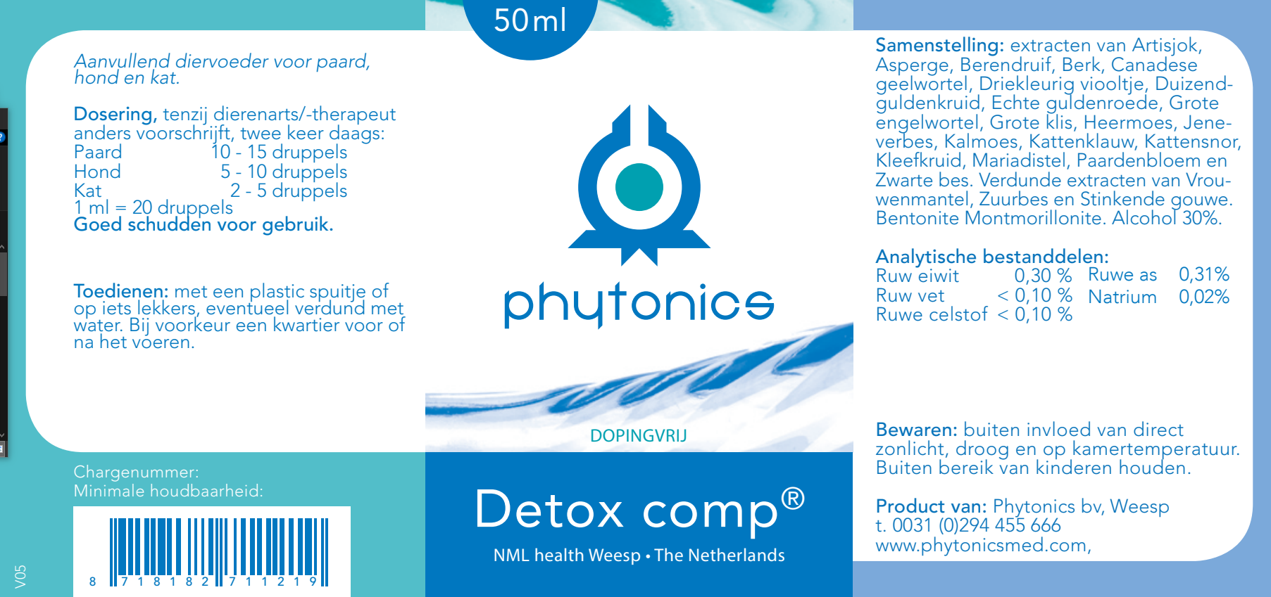 Phytonics Detox comp 50 ml - Afbeelding 2