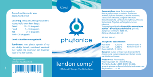 Phytonics Tendo / Pees 50 ml - Afbeelding 2