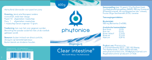 Phytonics Clear intestine 250-600gram - Afbeelding 2