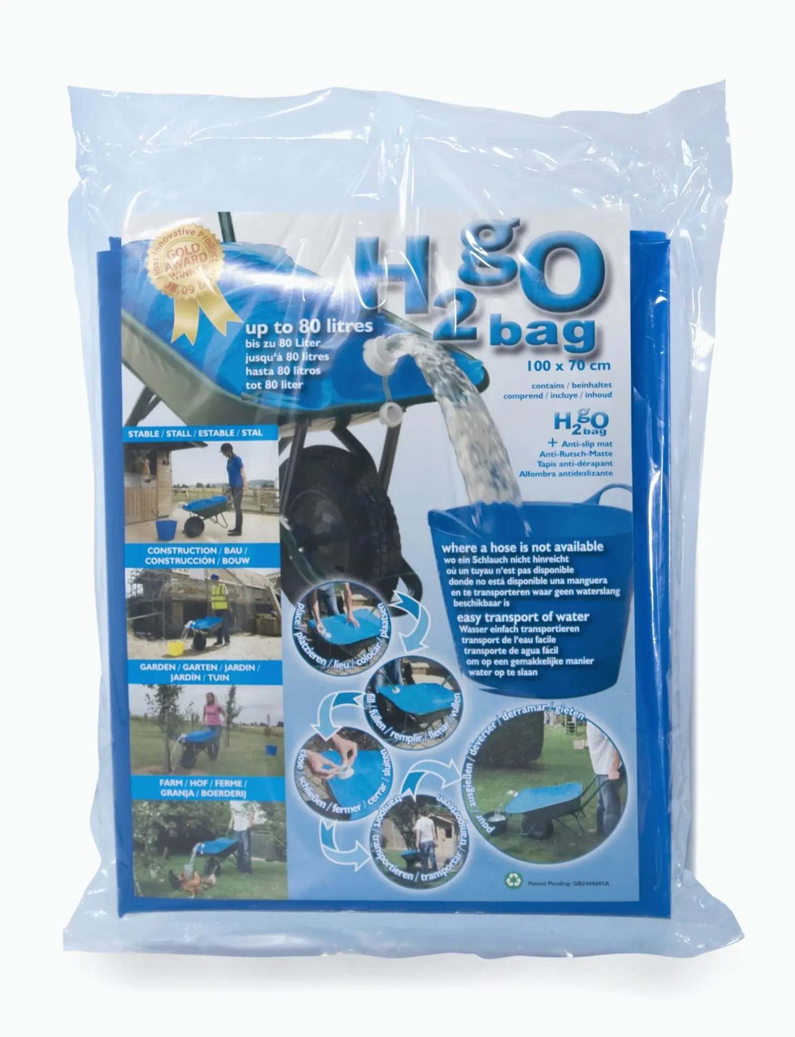 Kruiwagen waterzak H2GOBAG - Afbeelding 2