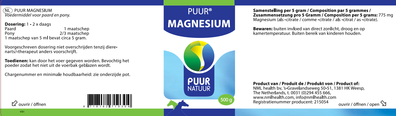 PUUR Magnesium 500 g - Afbeelding 2