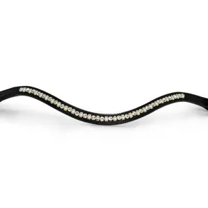 Bridle2Fit | Frontriem met witte steentjes en pareltjes
