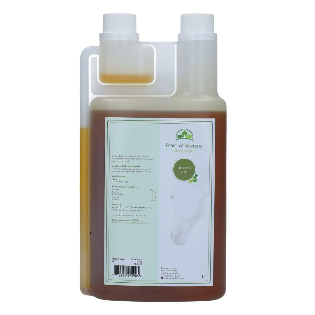 Paard & Gezondheid lijnzaadolie 1 liter