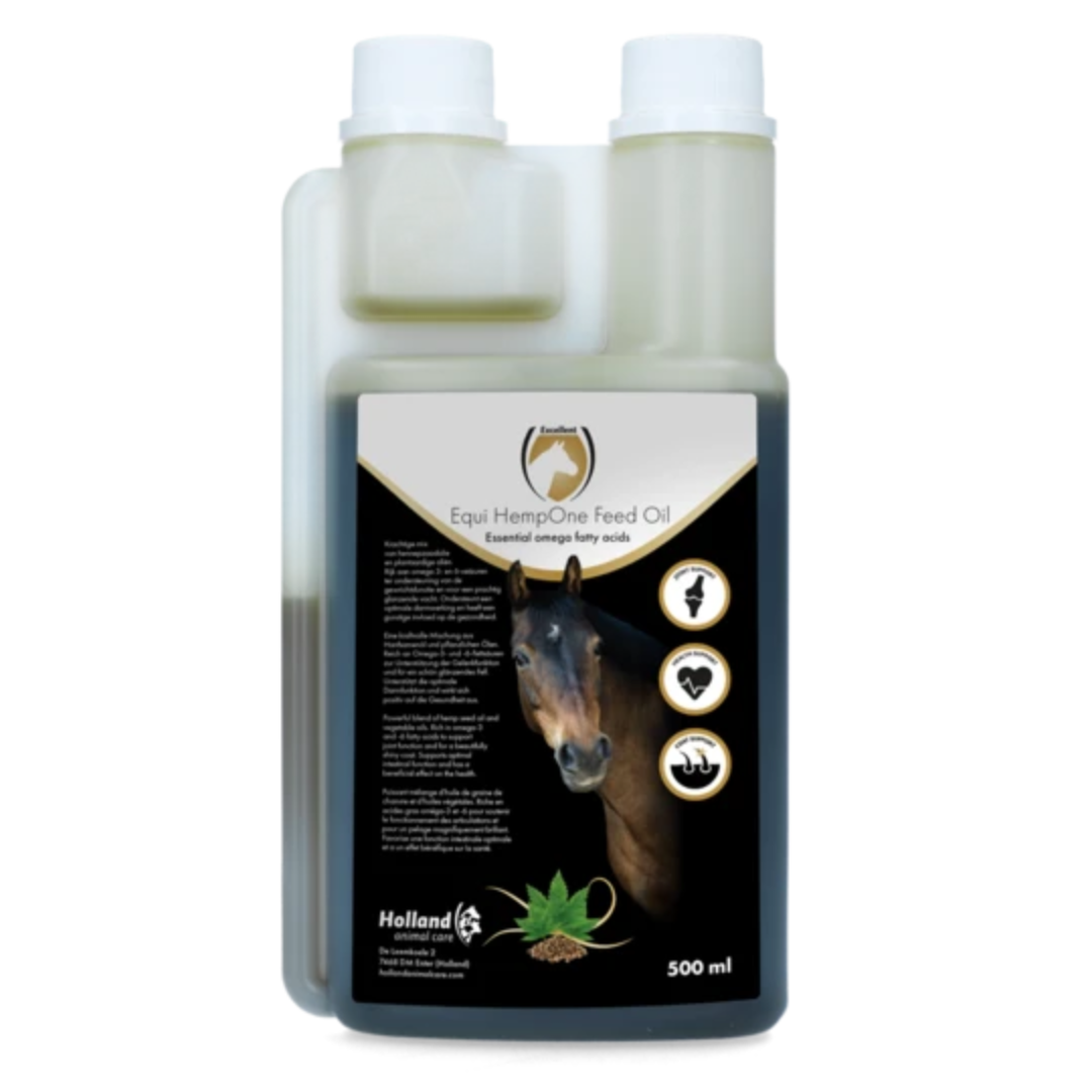 Excellent Horse Equi HempOne Feed Oil Paard CBD olie 500 ml