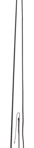 Longeerzweep 180 cm zwart