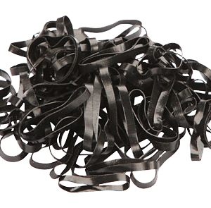 Elastiekjes siliconen zwart-wit 500 stuks