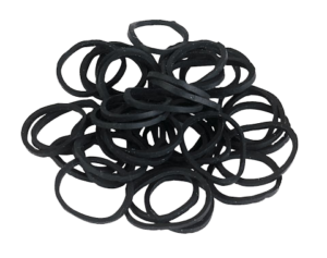 Elastiekjes Rubber zwart 500 stuks