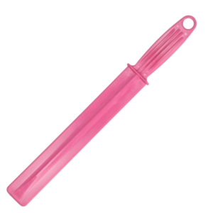 Voer spatel zwart-roze