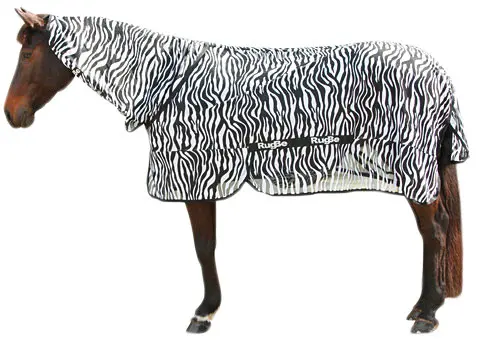 Vliegendeken Zebra Print met hals