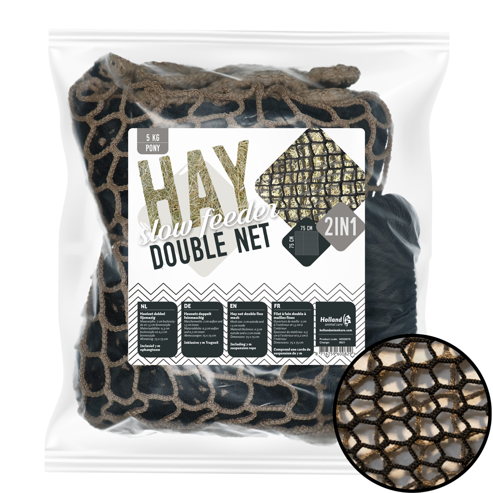 Hay Slowfeeder net 5 kg dubbelnet
