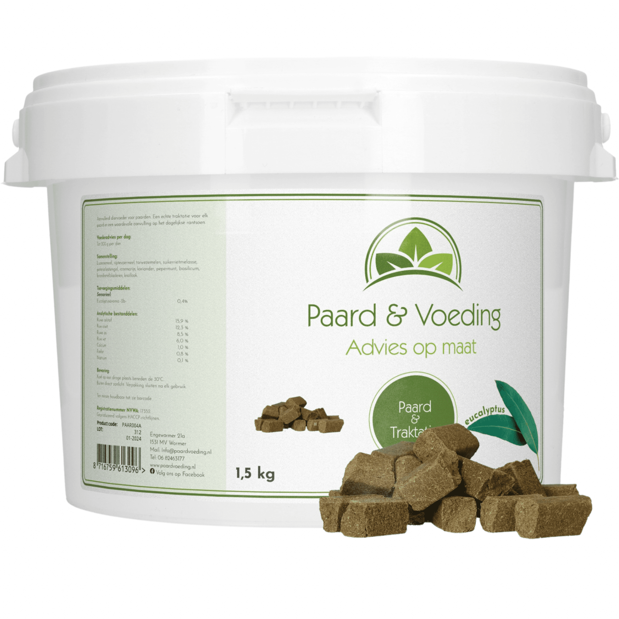 Paard & Traktatie Bronchiale Kruiden 1,2 kg