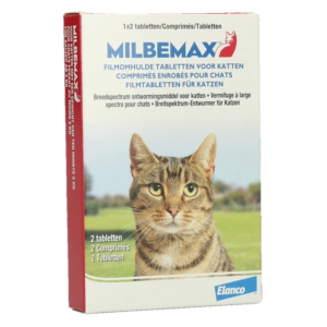 Milbemax Tabletten Kat Groot 2 tabletten >2kg