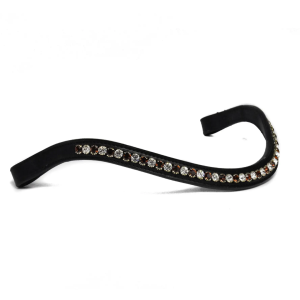 Bridle2Fit | Frontriem met koperen en witte steentjes