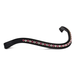 Bridle2Fit | frontriem met roze en witte steentjes