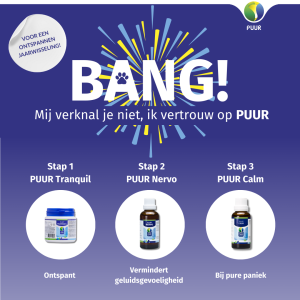 PUUR | (Vuurwerk)angst pakket |  Tranquill + Nervo + Calm | Hond, kat en paard - Afbeelding 5