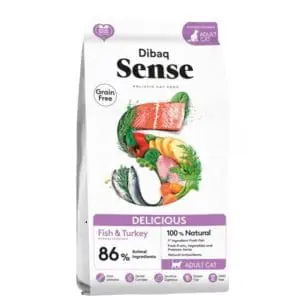 Dibaq Sense | Grainfree Kat | Kalkoen & Vis – Delicious | 1,5kg