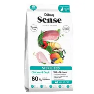 Dibaq Sense | Grainfree Kat | Kip & Eend – Sterilized | 1,5kg
