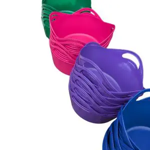 Flexibele voerbak + deksel 10 liter