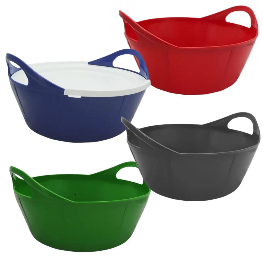 Flexibele voerbak + deksel 10 liter - Afbeelding 2