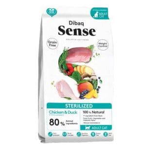 Dibaq Sense | Grainfree Kat | Kip & Eend – Sterilized | 1,5kg