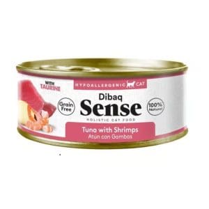 Dibaq Sense | Kat | Hypoallergeen Natvoer tonijn & garnalen | 70gram