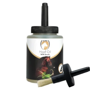 Excellent | Hoef olie zwart / tea tree met kwast 500ml